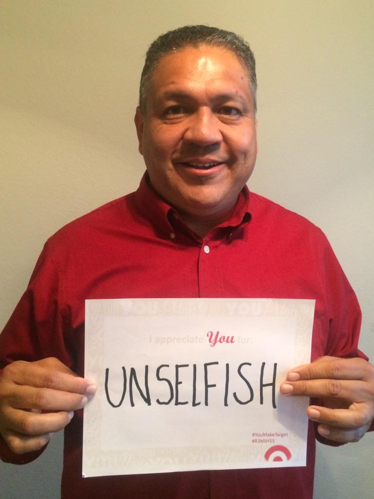 <a href="/ConnieDroge/">Connie Droge</a> I appreciate all you do for our Teams!  #YouMakeTarget #R3MIH15