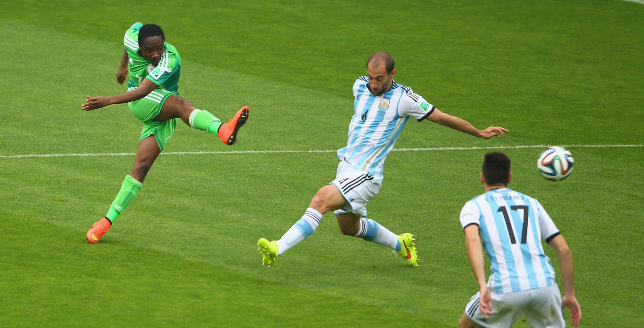 Erzielte bei der einen Doppelpack gegen Argentinien: Happy Birthday, Ahmed Musa! 