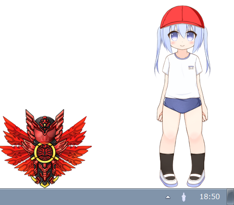 ブルマ日和だったのでブルマ追加。
ついでに赤白帽も作ってみました。 