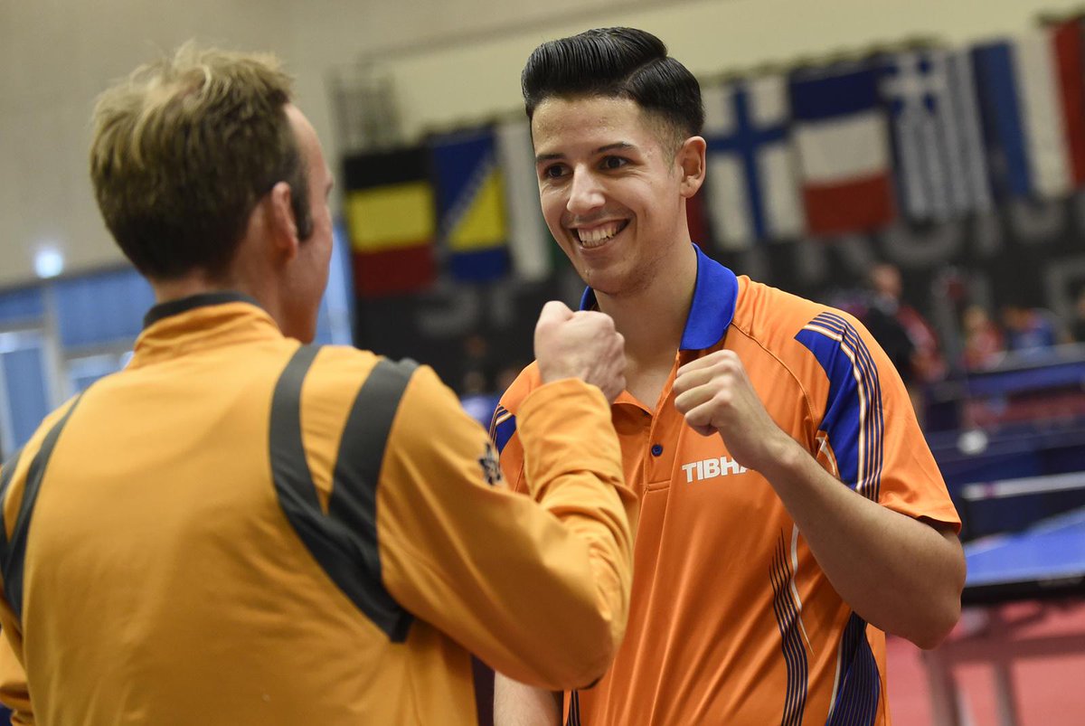 Paralympisch's tweet image. Ook Jean-Paul Montanus naar finale EK @tafeltennis. Vanmiddag 16.30 uur tegen Bayley (GBr) #Vejle2015