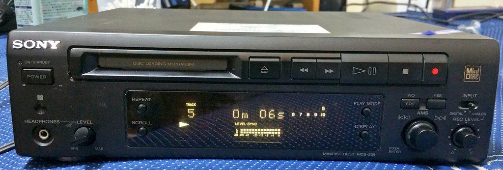 SONY / MDS-S35 動作不良品 動作品 SONY MDデッキ MDS-S39 シルバー