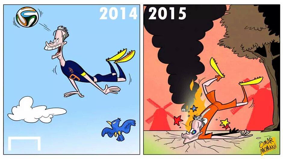 omomani's tweet photo. Van Persie &amp; Netherlands failed to qualify for #EURO2016  just over a year since they starred in the World Cup. http://t.co/hId0yMvJJ0
