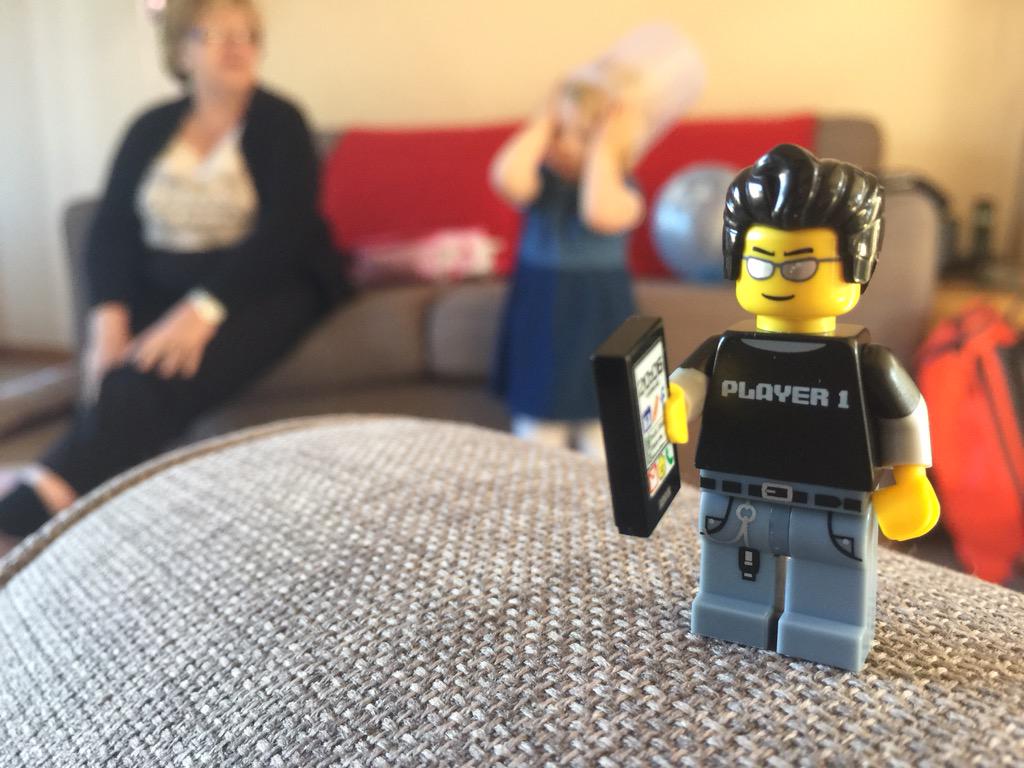 lego_kev's tweet photo. A busy morning tweeting on the #iPhone while babysitting - multitasking is the name of the game #LegoKev http://t.co/k4UYQevray