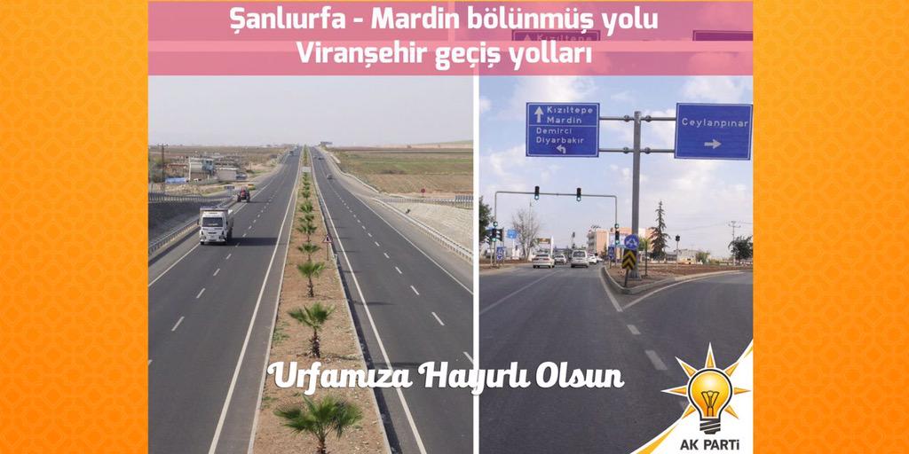 #Urfa'da ulaşıma 4 yılda 1.4 katrilyon lira harcayarak yaklaşık 4 bin km yol yaptık. #Şanlıurfa'ya hayırlı olsun!