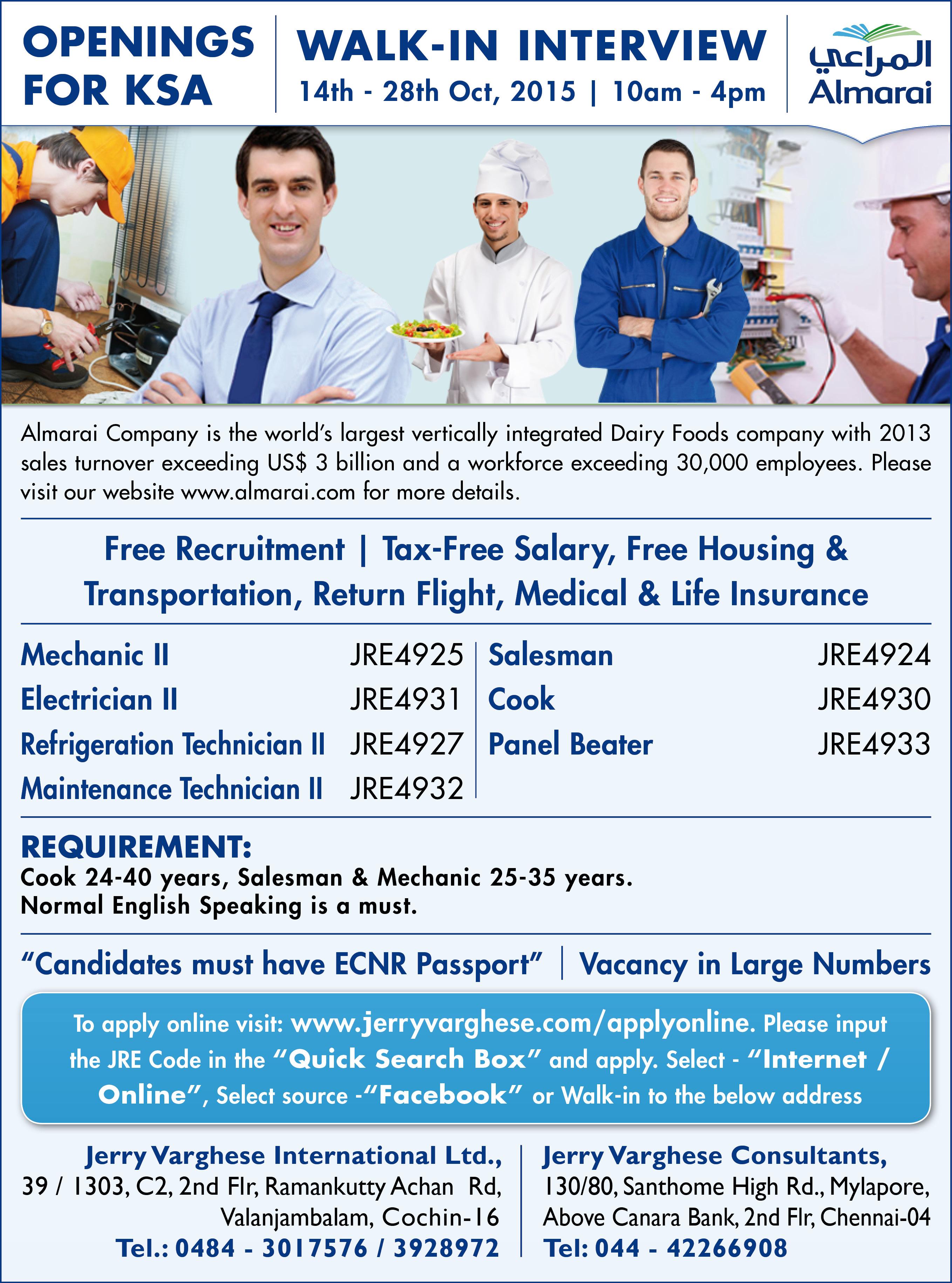 Jerry Varghese on X: &ldquo;Work with a brand like Almarai | Apply 