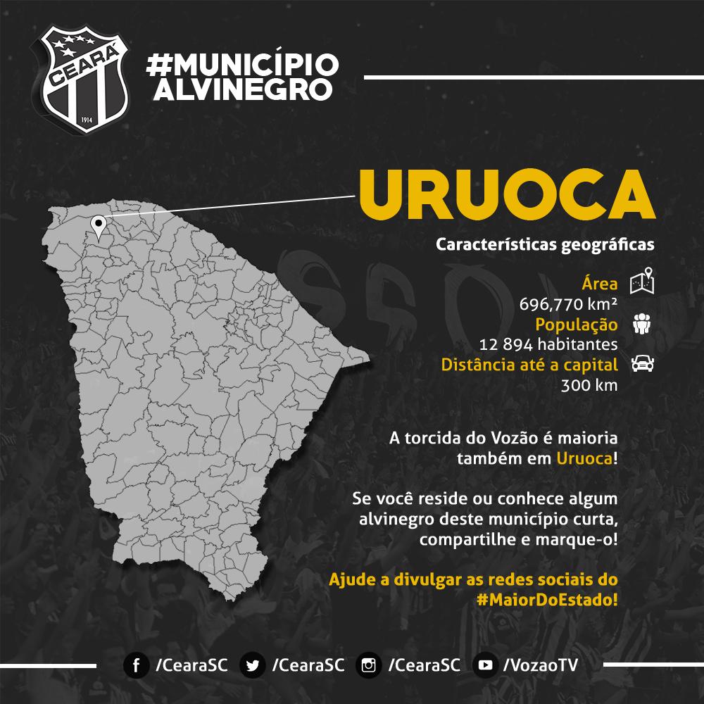 CearaSC's tweet photo. #MunicípioAlvinegro
A torcida do CSC é maioria em #Uruoca!
Reside ou conhece algum alvinegro deste município? http://t.co/ylZmYdiniu