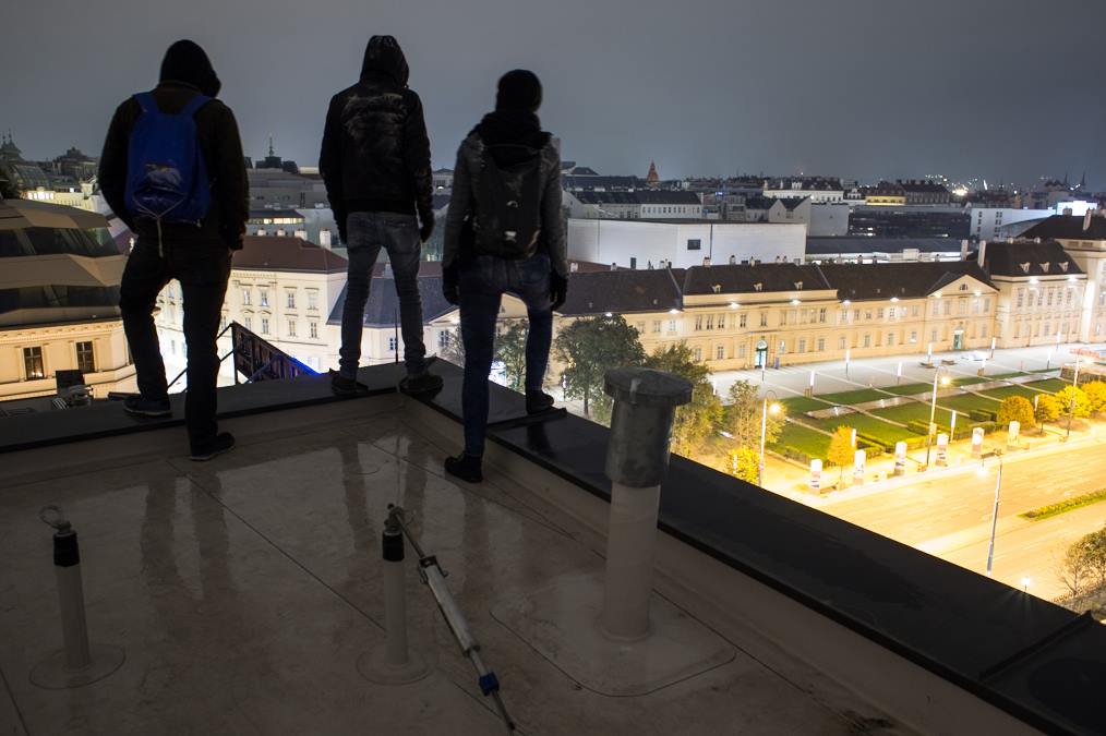 Ein schöner Blick aufs <a href="/mqwien/">MQ – MuseumsQuartier Wien</a>