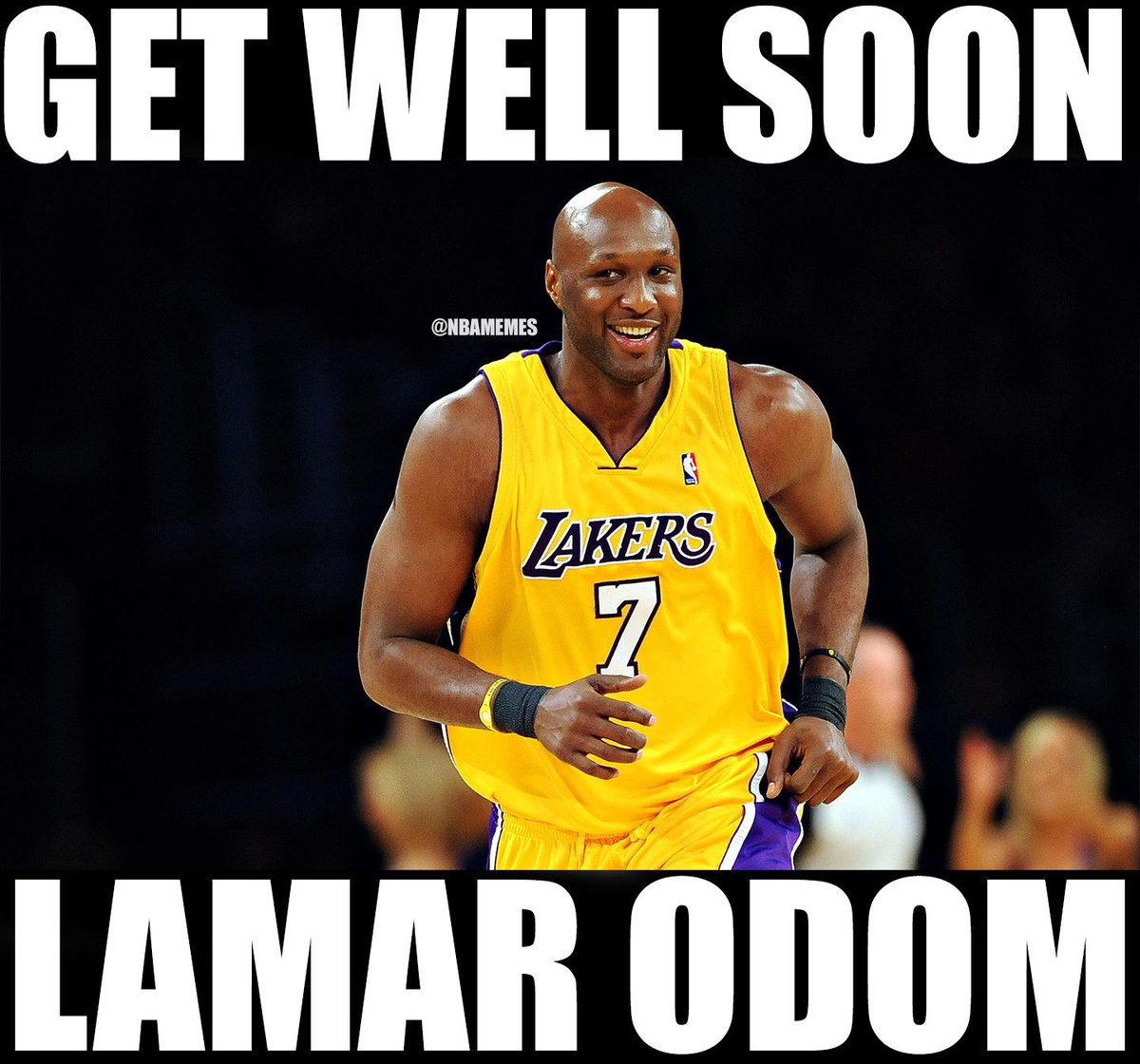 RT to wish Lamar Odom a speedy recovery. 