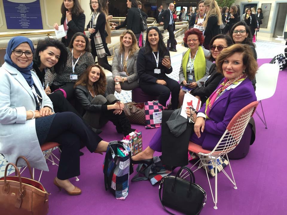 Avec la délégation tunisienne au Womens Forum #WF15