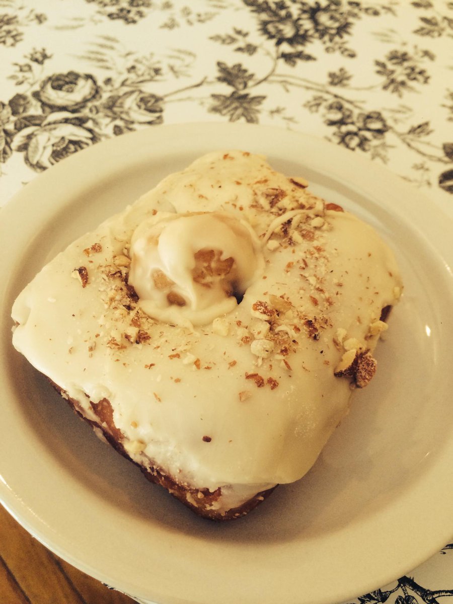 Only a couple of apple cider almond donuts left...
