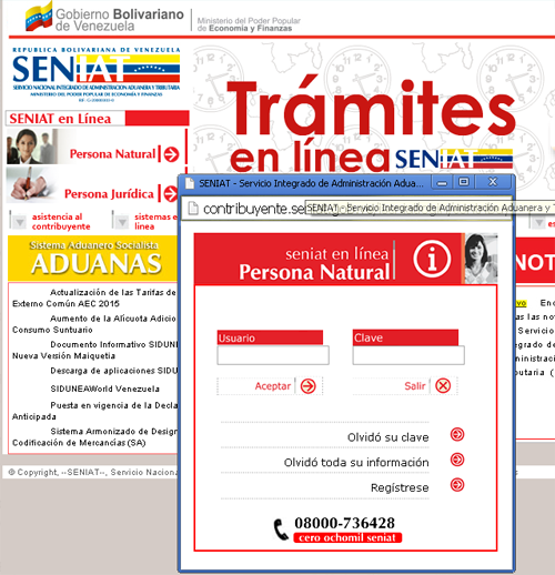 SENIAT_Oficial's tweet photo. Para realizar cualquier trámite en línea a través del Portal http://t.co/xwWRPwpmgx ten tu usuario y clave http://t.co/63wnG0mwdY