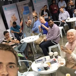 MessoApp's tweet photo. Just been up on stage and created the first #MessoMemory at #Doha101. Download the app to feel the power of voice. http://t.co/ZpaVFFVCCa