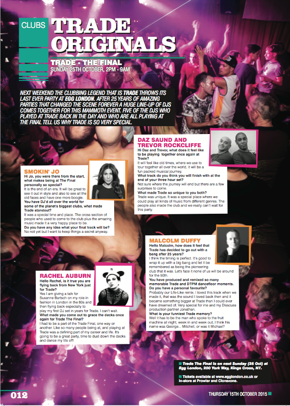 DirtyboyzEditor's tweet photo. Meet four amazing original Trade DJs in this week's Boyz ahead of #Trade25 Sunday 25th Oct @PhutureTrax1 http://t.co/Jbra38CiQA