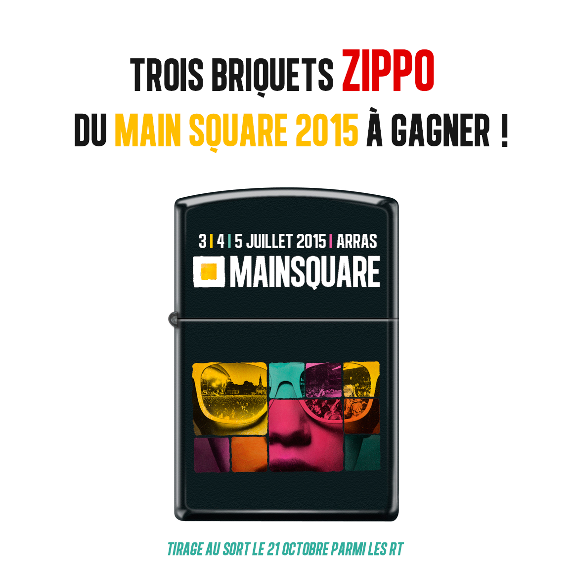 MainSquareFest's tweet photo. #Zippo Trois superbes briquets @Zippo noirs #MainSquare2015 sont à gagner! RT+Follow @MainSquareFest pour participer! http://t.co/1ZDBNoxnF6