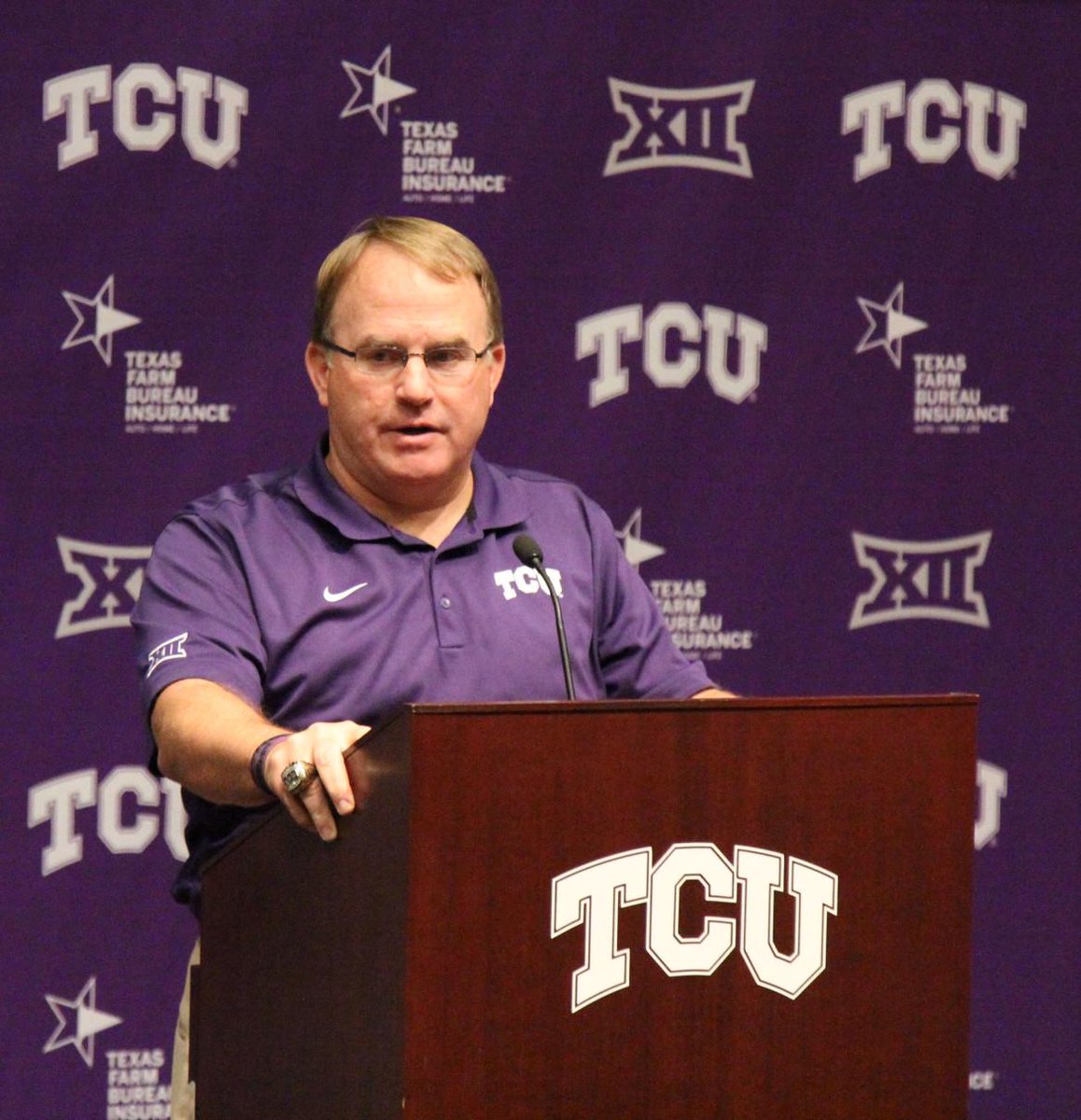 tcu360's tweet image. Patterson emphasizes getting through Iowa State game before bye week ow.ly/Tn5K6