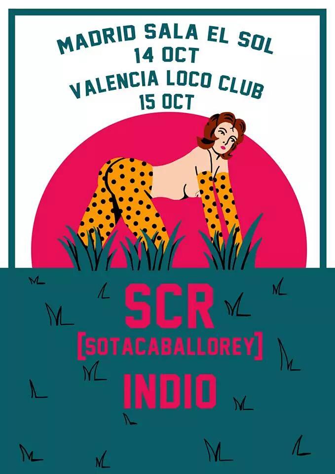 SalaElSol's tweet image. Salvaje va a ser hoy la presentación del #Sado de SCR. Comenzamos a las 22:30 con los valencianos Indio #ruackanroll