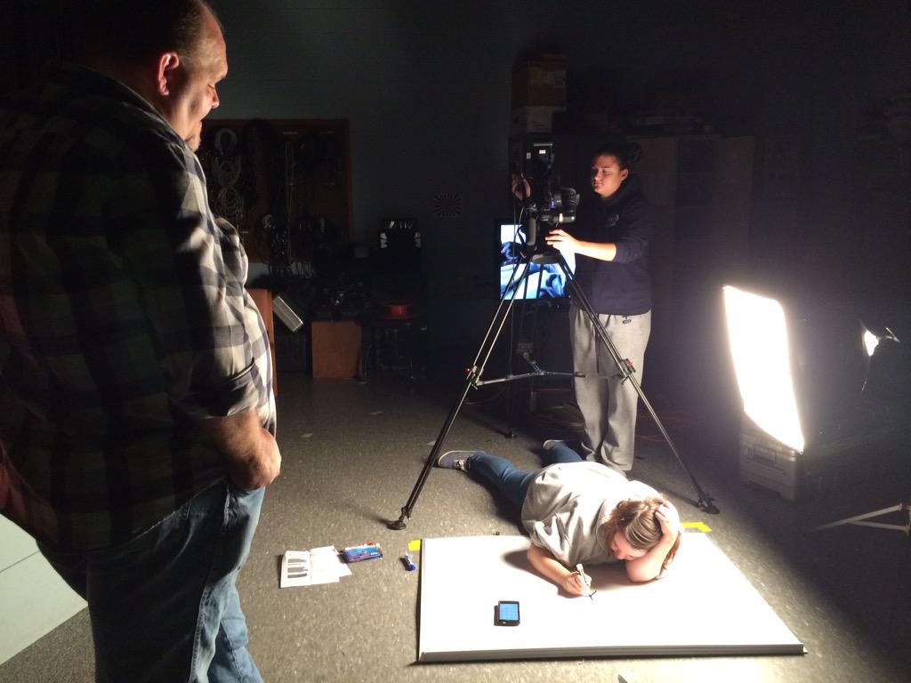 BPT students Katherine, David and Gabby are working on a video for Adult Education. #video