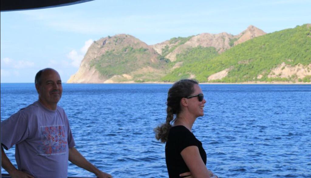 andyjestep's tweet photo. #MontserratExpedition2015 scientists taking in the view of the Emerald Island before a briefing #BlueHalo http://t.co/WZIK3xbc6Z
