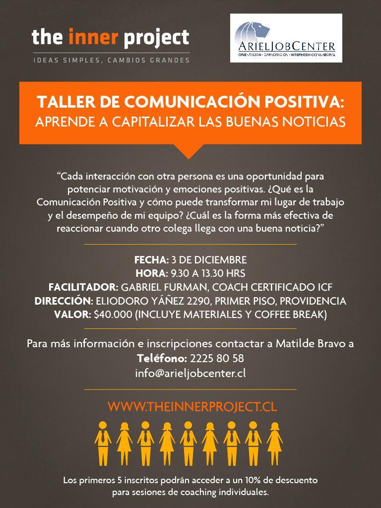 theinnerproject's tweet photo. Taller de #comunicacionpositiva en @ArielJobCenter con @theinnerproject #psicologíapositiva #FelicidadOrganizacional http://t.co/uh09AWG1gY
