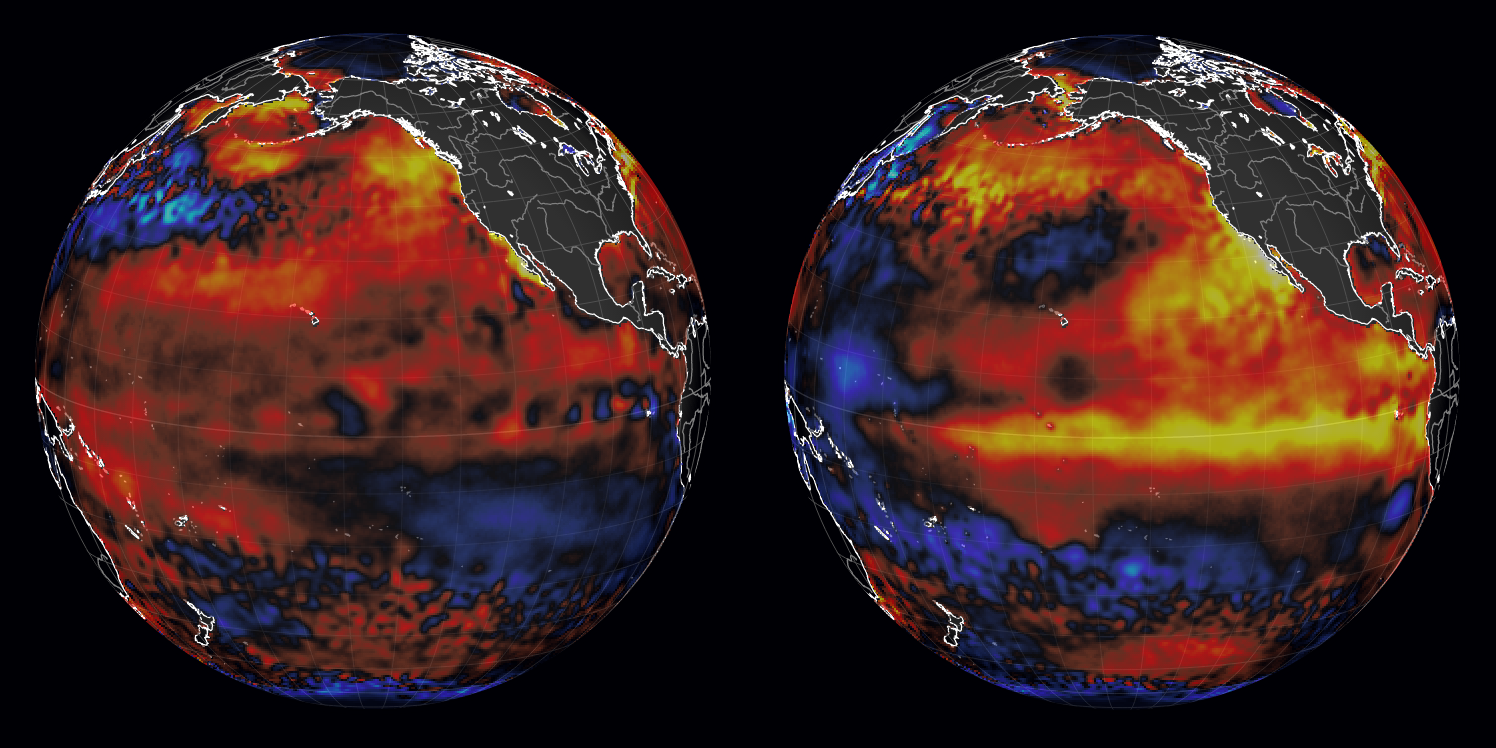 Cameron Beccario +75 on Twitter: "Strong El Niño settling in
