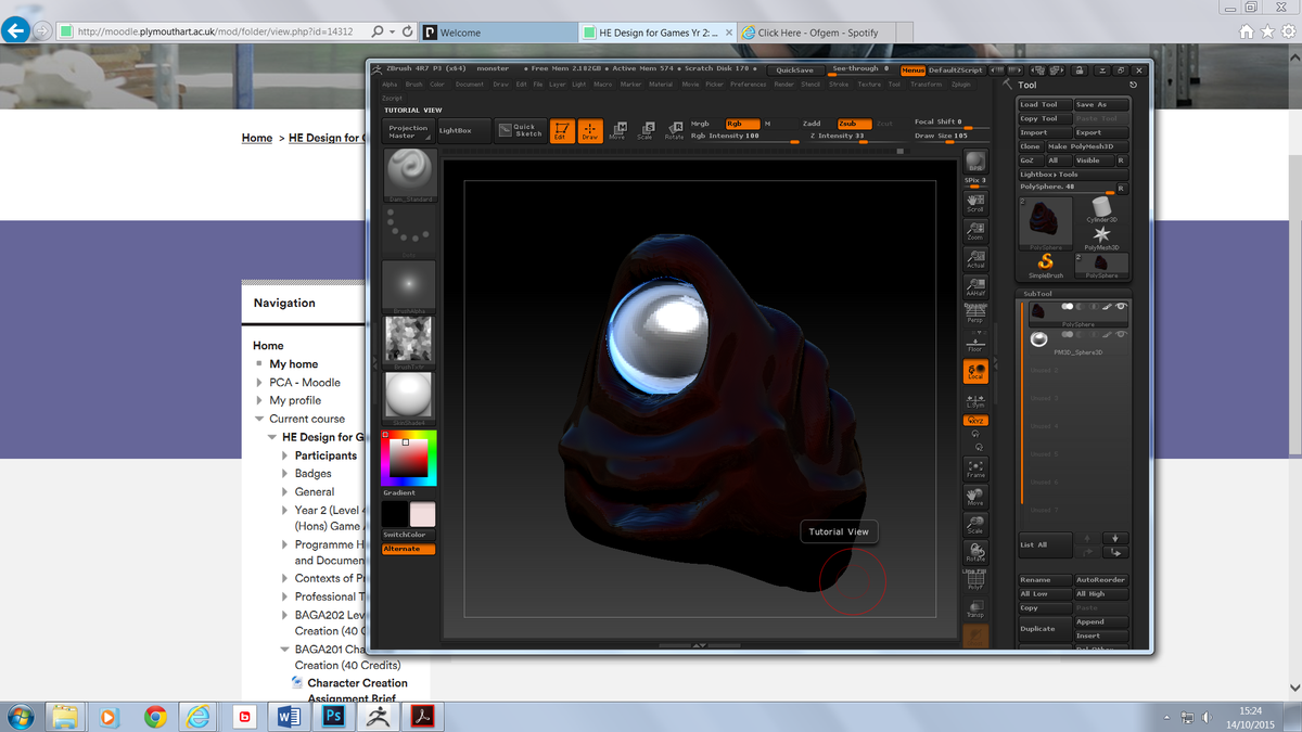 starowlgames's tweet photo. playing around with zbrush. Monster!! http://t.co/KK8l8DUPPQ
