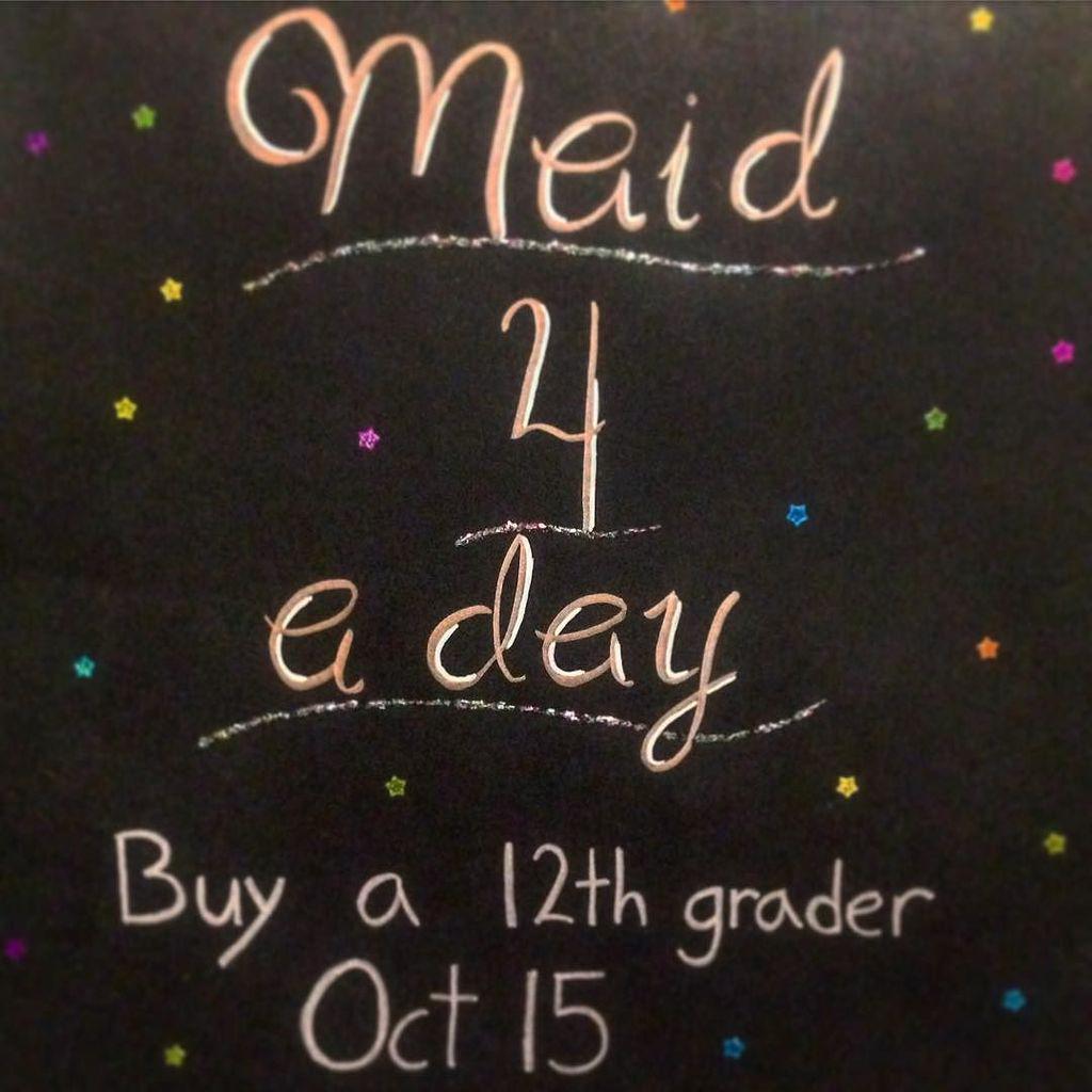VimyAcademy's tweet photo. Don't forget to bring your money for #MaidForaDay tomorrow in the Caf. #VimyGrad #vimyproud #co  Buy a grad and mak… http://t.co/s0gQX1pBQ8