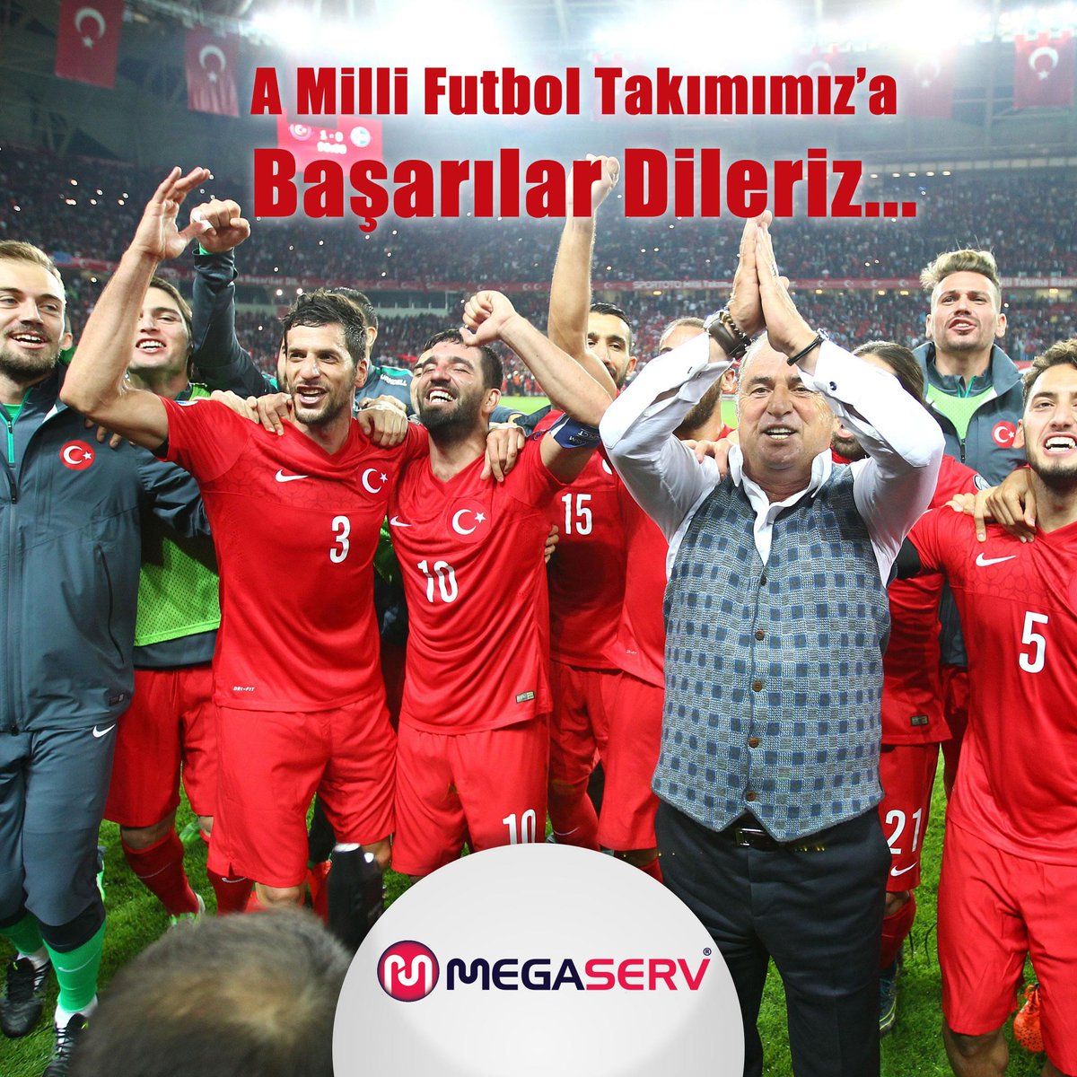 A Milli Futbol Takımımız’a EURO 2016'da başarılar dileriz…

#Türkiye #Futbol #Takım #EURO2016 #Başarı #TürkFutbolu