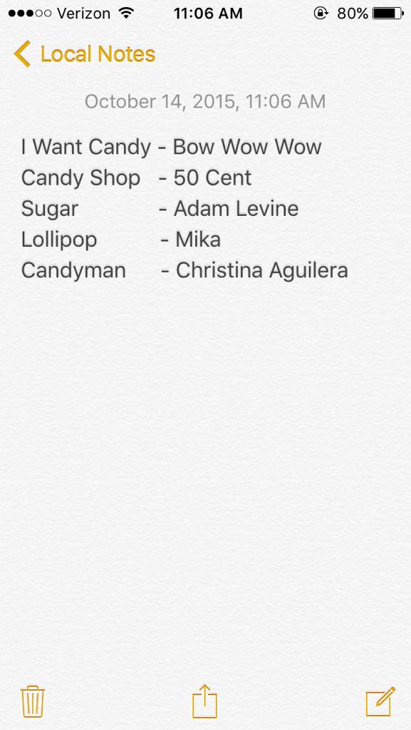 Our delegation's sweet playlist for conference! 😁🍭🍬🍪🍫 <a href="/NEACURH2015/">Regionals 2015</a>
