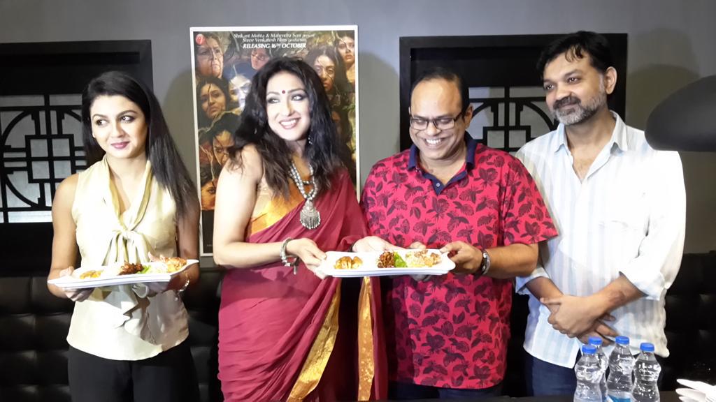 TollyDuniya's tweet photo. Team #Rajkahini launching the special #Rajkahini dish at China Calling now...#Promotions #Releasing16thOct http://t.co/CxUaG0ukSL ..