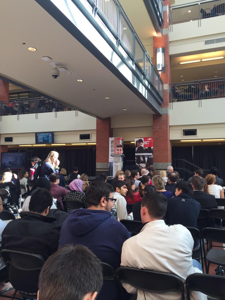 Jocelyn_'s tweet image. Looking forward to @dmowat_atb talk @SAIT_Business in a few minutes.  #ExecSeriesSAIT Full house here!