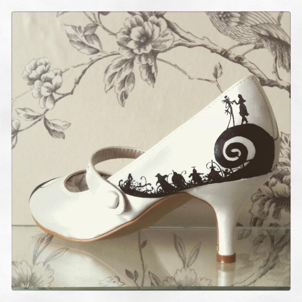 nightmare before christmas wedding shoes