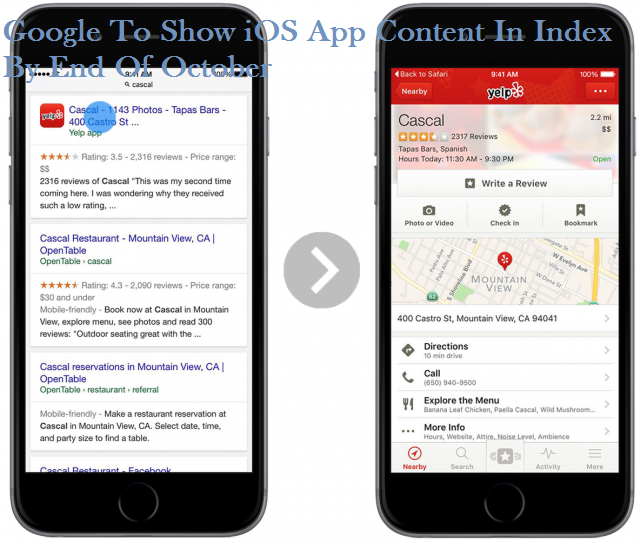 sanjayjoshi27's tweet image. Google To Show #iOS #AppContent In Index By End Of October- goo.gl/vgMfjJ

Retweet Please