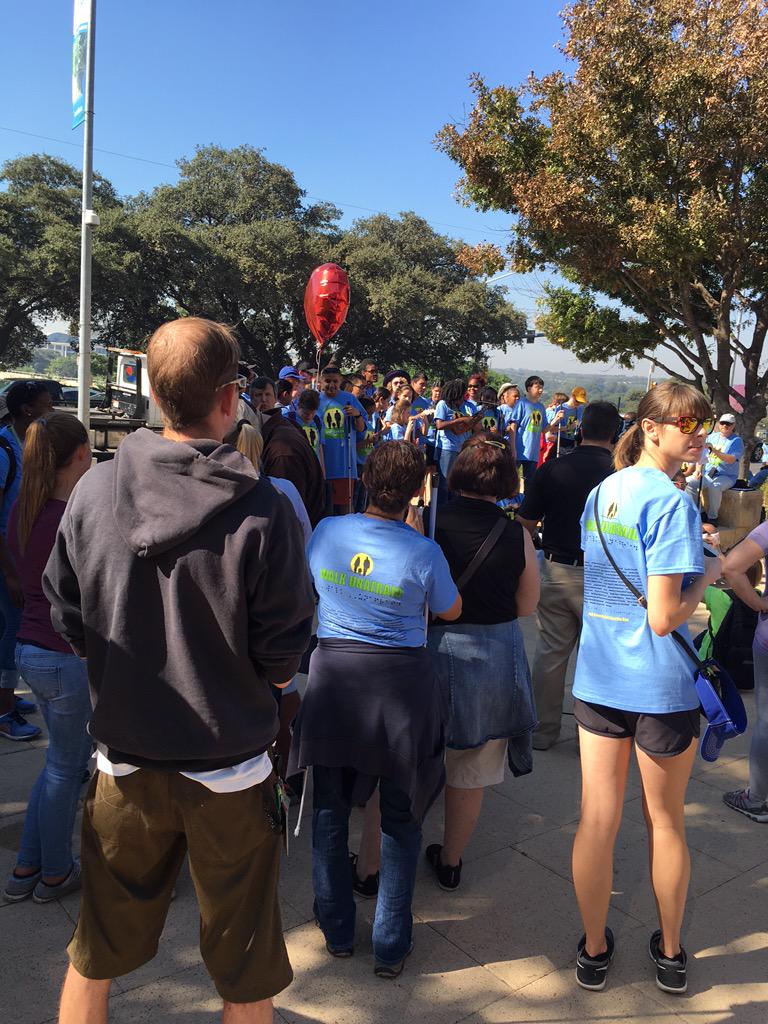We are now leaving City Hall and headed to Republic Square Park.