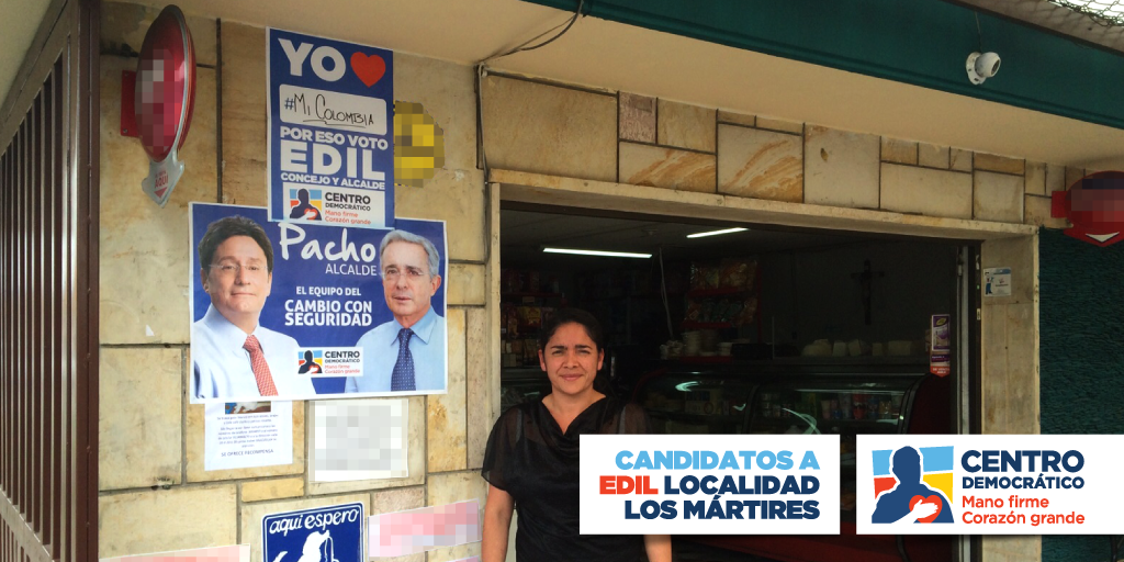 EdilesMartires's tweet photo. Nuestra vecina del barrio Santa Isabel dice YO <3 mi Colombia por eso #VotoBien, voto @CDBogotaOficial http://t.co/gW0Hyqg1en