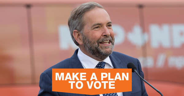 NDP's tweet photo. The election is just 5 days away. Make your plan to vote here: http://t.co/kMDXFrrKhB #Ready4Change http://t.co/3y8038urYu