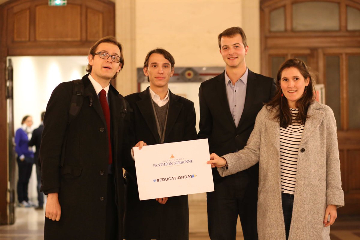 SorbonneParis1's tweet photo. "L’université @SorbonneParis1 : une vraie porte ouverte sur le monde." #EducationDay #HOPAIP http://t.co/8WpVRLhnyy