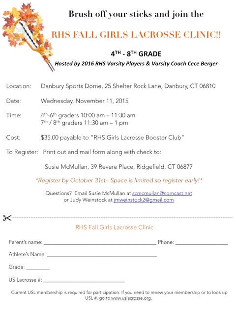 Danbury North HH (@danburynorthhh) on Twitter photo The <a href="/RidgefieldHS/">Ridgefield HS</a> girls #lacrosse teams are hosting a clinic on 11/11 at @danburysprtdome bit.ly/1G5L6k9 The <a href="/RidgefieldHS/">Ridgefield HS</a> girls #lacrosse teams are hosting a clinic on 11/11 at @danburysprtdome bit.ly/1G5L6k9