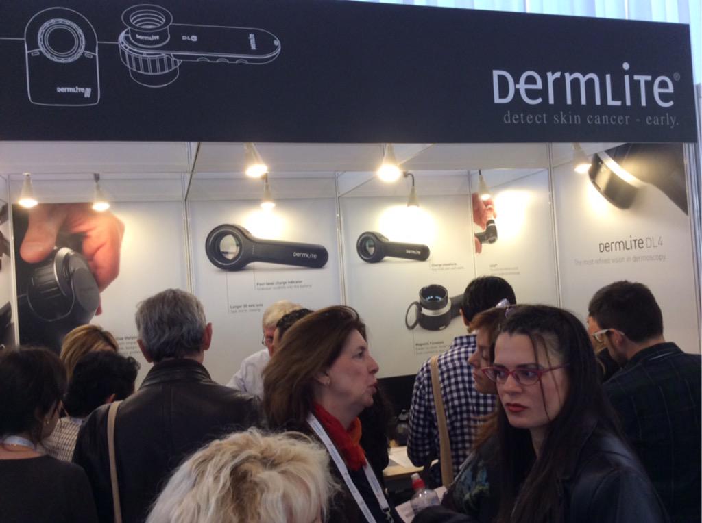SkinTECHsa's tweet photo. DermLite at EADV - the most popular dermatoscope. #EADVcop http://t.co/cGaFpqAvCJ