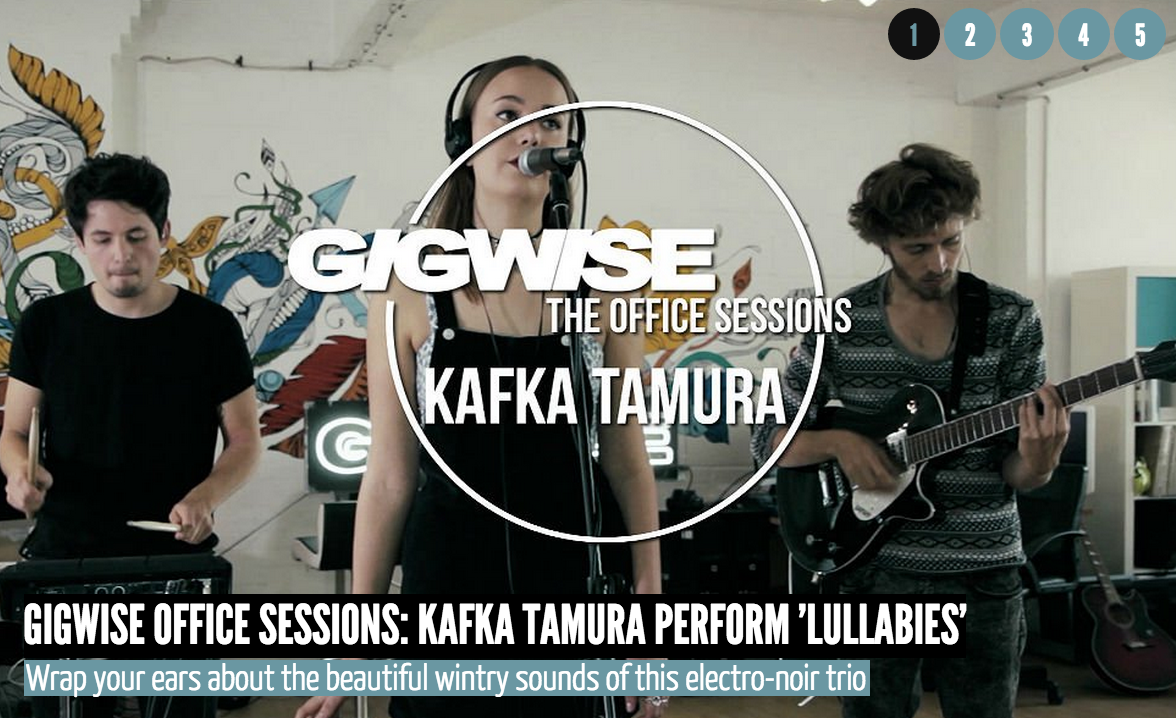 MudHutNews's tweet photo. .@kafkatamuraband played for the good people at @Gigwise HQ, who then filmed it for you too..
http://t.co/sEAEDIAxz0 http://t.co/EQJeiTNTZy