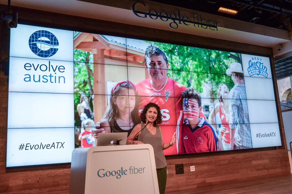 Evolve_Austin's tweet photo. Thanks @jpottermiller for many of the beautiful images (like this one) on screen last night @googlefiber #EvolveATX http://t.co/Or77RSZwed
