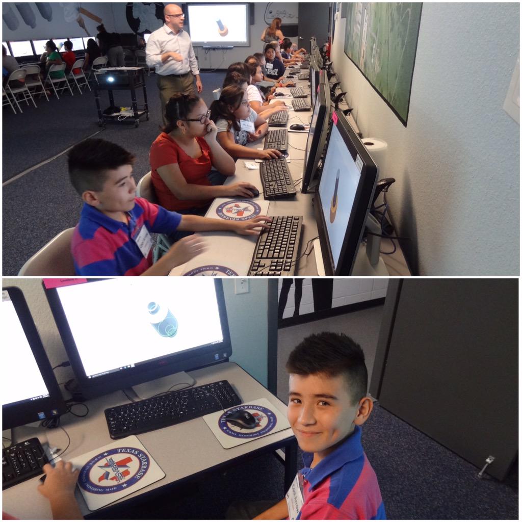 STARBASEAustin's tweet photo. #PophamPandas practice what they have learned in #CAD to personalize a #LabModule. http://t.co/24Achr1Qne