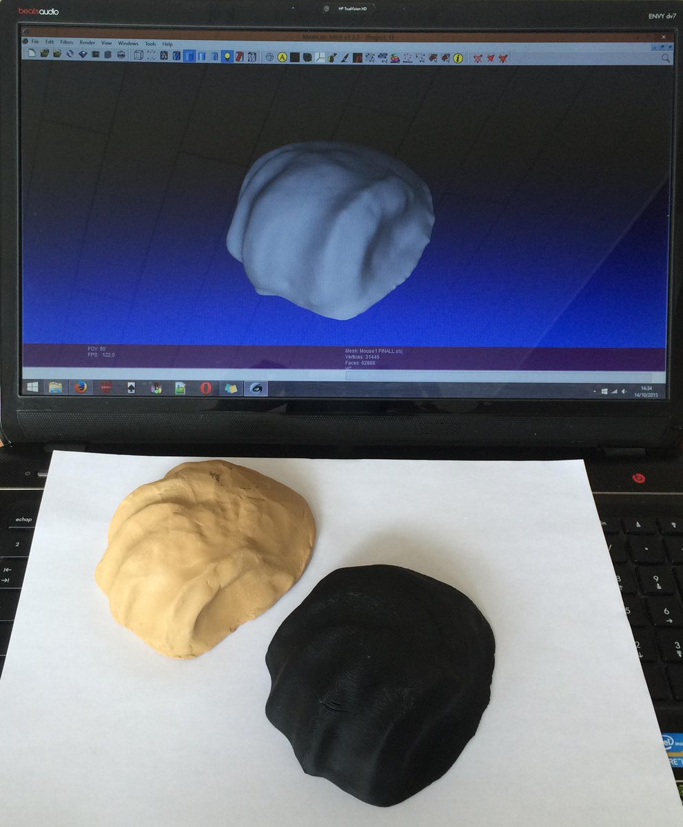 MYAM_Tlse's tweet photo. Le rêve, le moule, le scan et la première impression 3D !! L’aventure s'accélère pour MYAM ! La souris dont on rêve. http://t.co/AtkLa8Q1V5