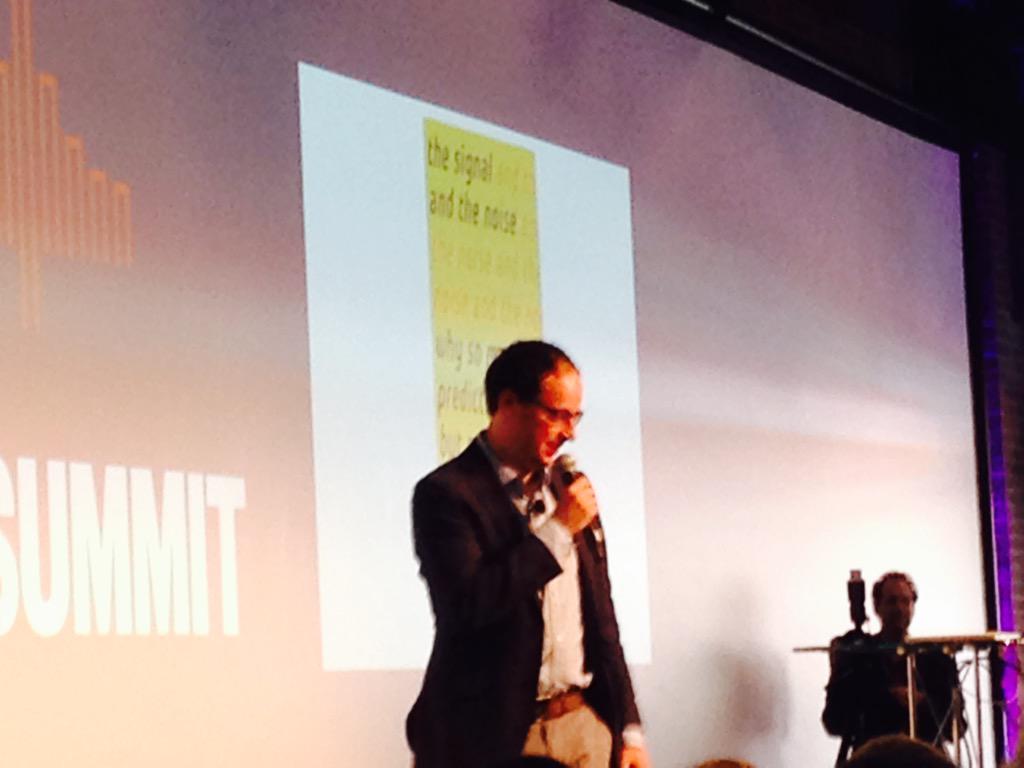 rlgarris's tweet image. Watching Nate Silver at the #richdatasummit. Come see @databricks at our booth.