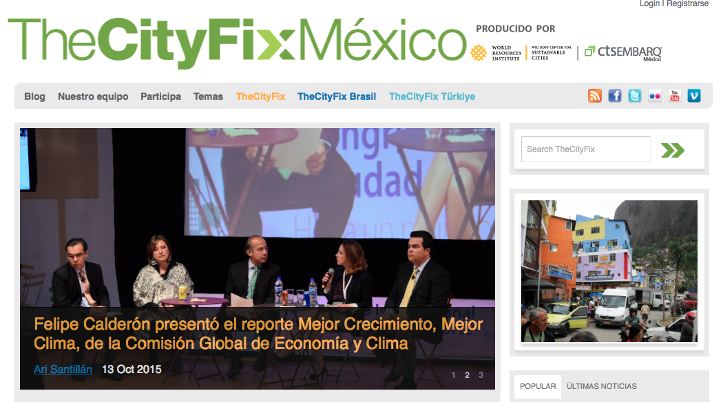 “<a href="/EMBARQMx/">CTS EMBARQMéxico</a>: Checa #TheCityFixMexico y ponte al tanto de lo que sucede en el @Congreso_CTS thecityfixmexico.com ”
