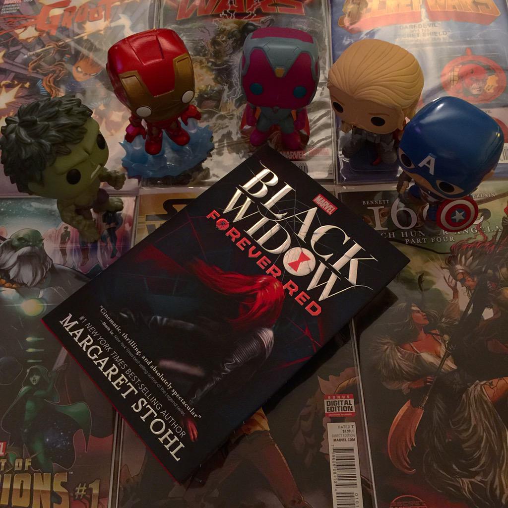 Im lovin #BLACKWIDOW got me that #FOREVERRED book yesterday! #makeminemarvel #womanofmarvel @mstohl @Marvel