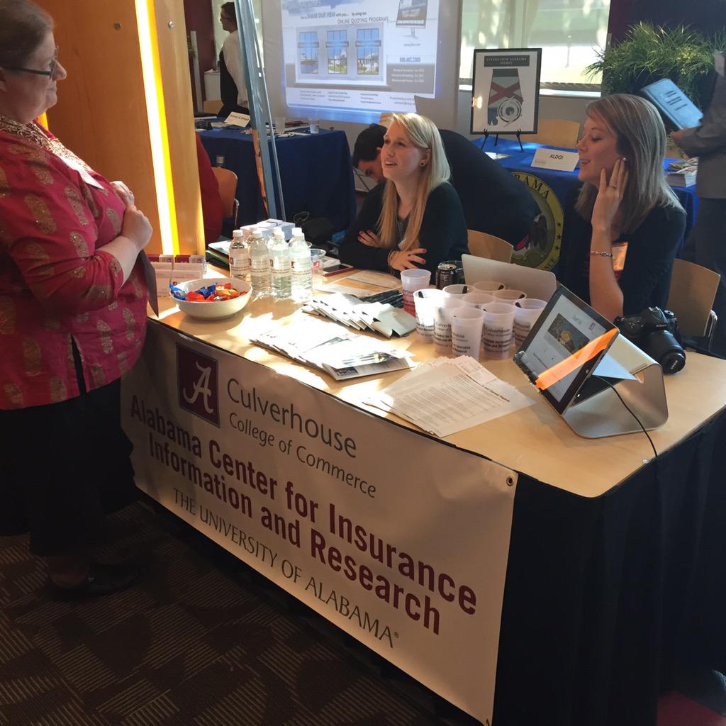 alabama_iday's tweet photo. The Alabama Center for Insurance Information &amp; Research's (@ALInsuranceCtr) booth at #IDay2015 http://t.co/nUWlYzPJpy