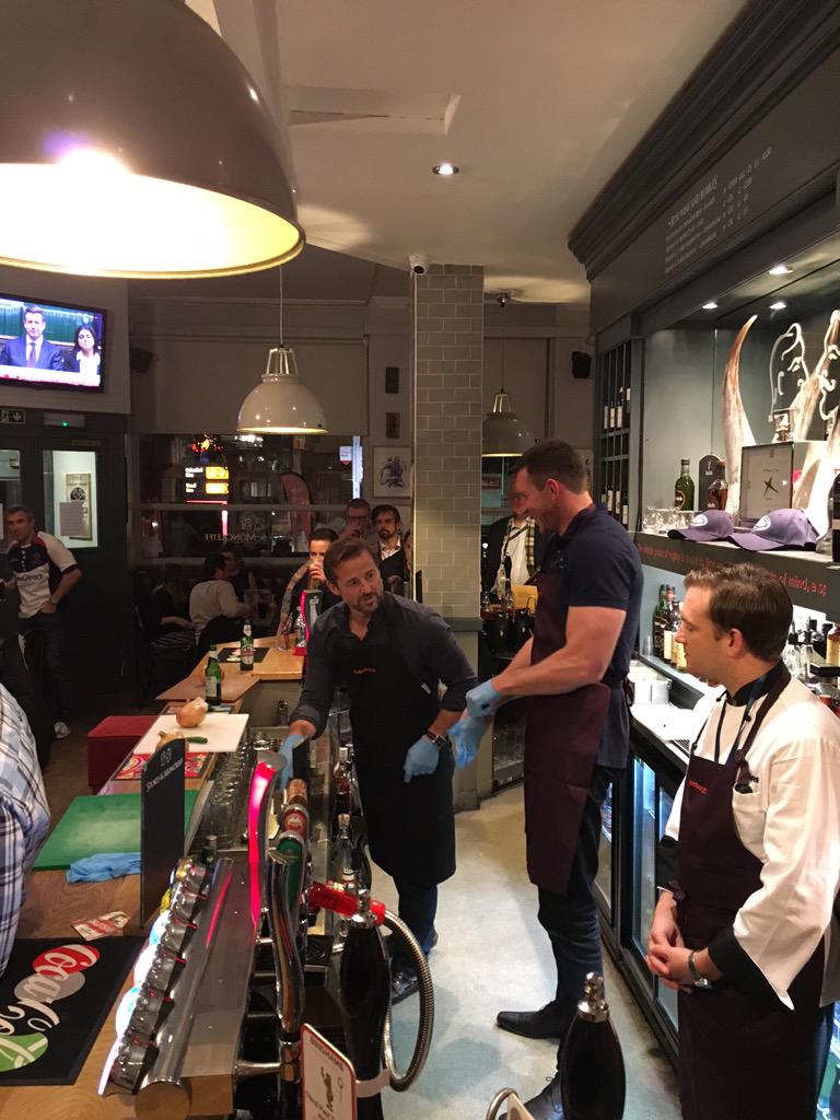 ShawseyShaw's tweet photo. @NickKennedy4 can't get his rubber gloves on! @StokesMoncreiff #NationalCurryWeek http://t.co/eGto8ehAaw