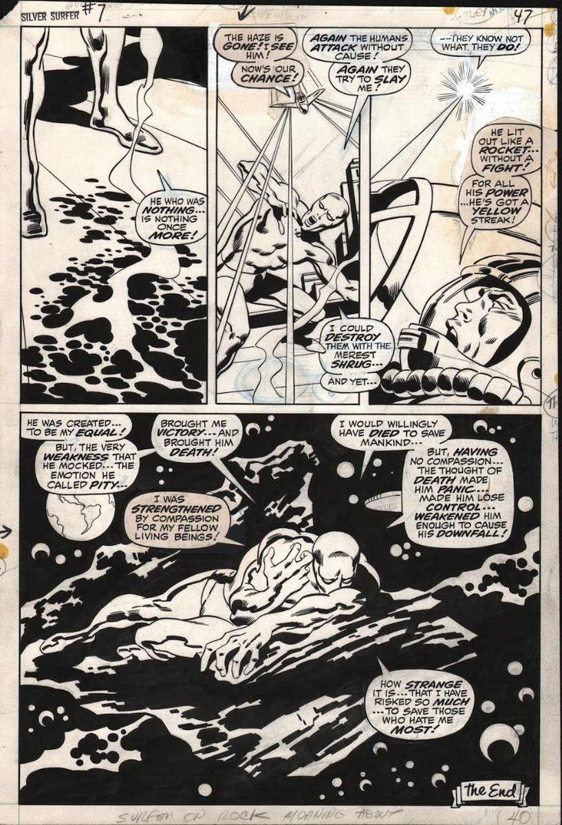 IanCNichols's tweet photo. Today in #comicart inspiration Big #JohnBusema on #SilverSurfer #7 the #drama! #marvel #comics #comicbooks #art http://t.co/DzmnyJNhww
