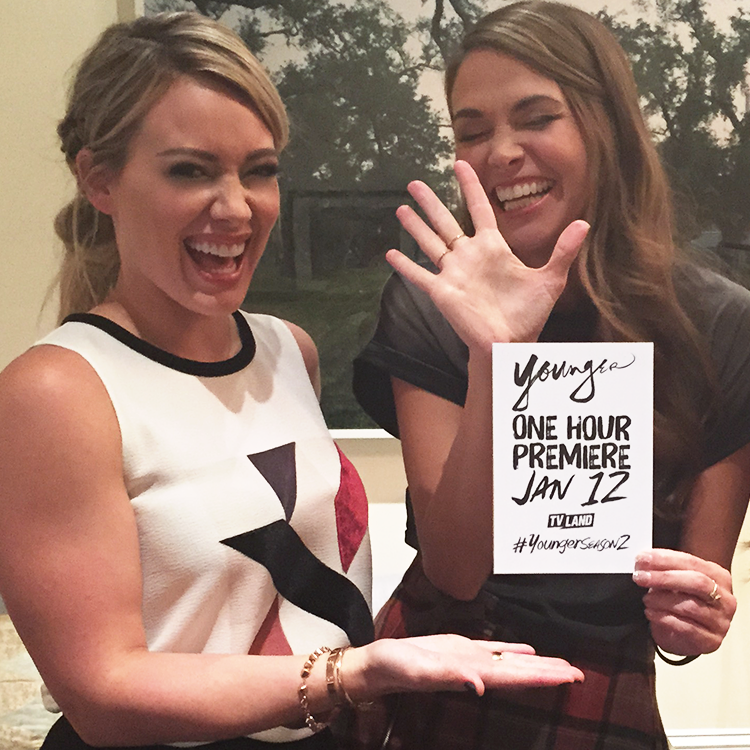 YoungerTV's tweet photo. Who else is as excited as we are? The 1 HOUR PREMIERE of #YoungerSeason2 begins Jan 12 10/9C on @TVLand! http://t.co/qojPhEyzlA