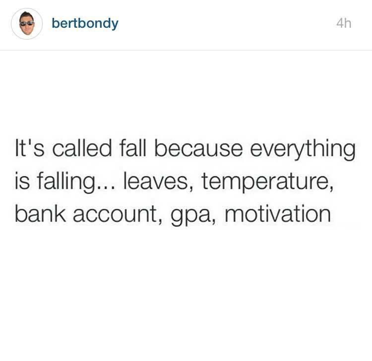 patriciamaymi's tweet image. #FallProblems